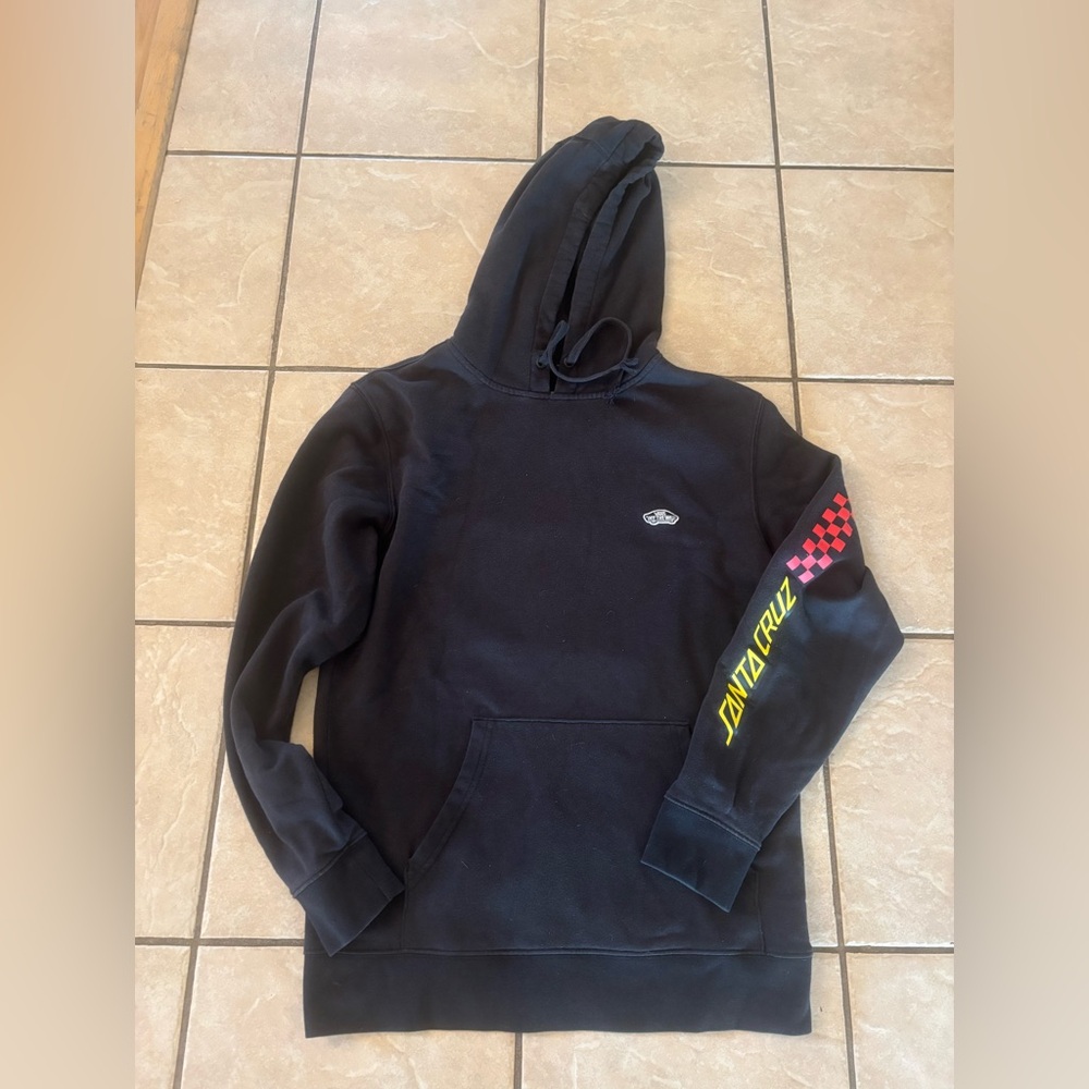 Vans Santa Cruz Black Hooded Sweatshirt